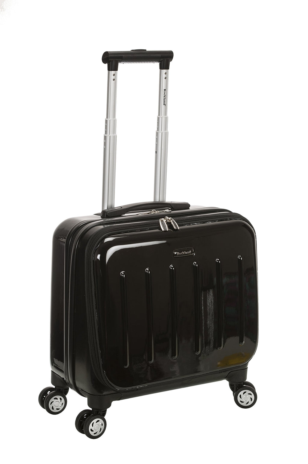 Hardside Rolling Computer Case, Carry-On, Black L3375