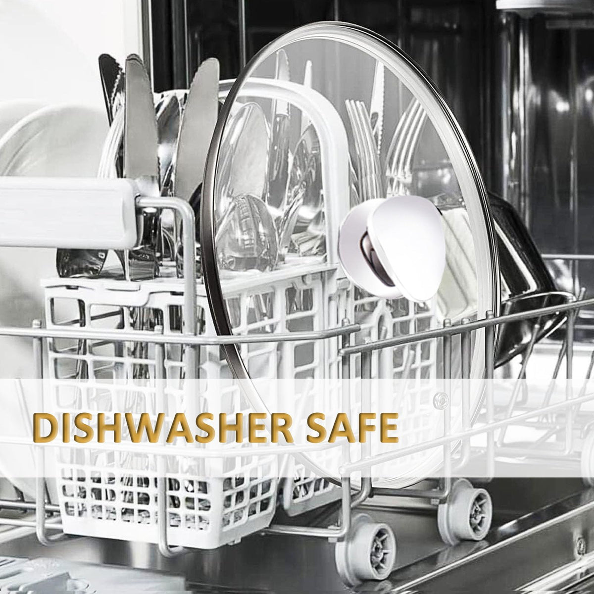 14 Inch Clear Tempered Glass Lid with Vent W509650