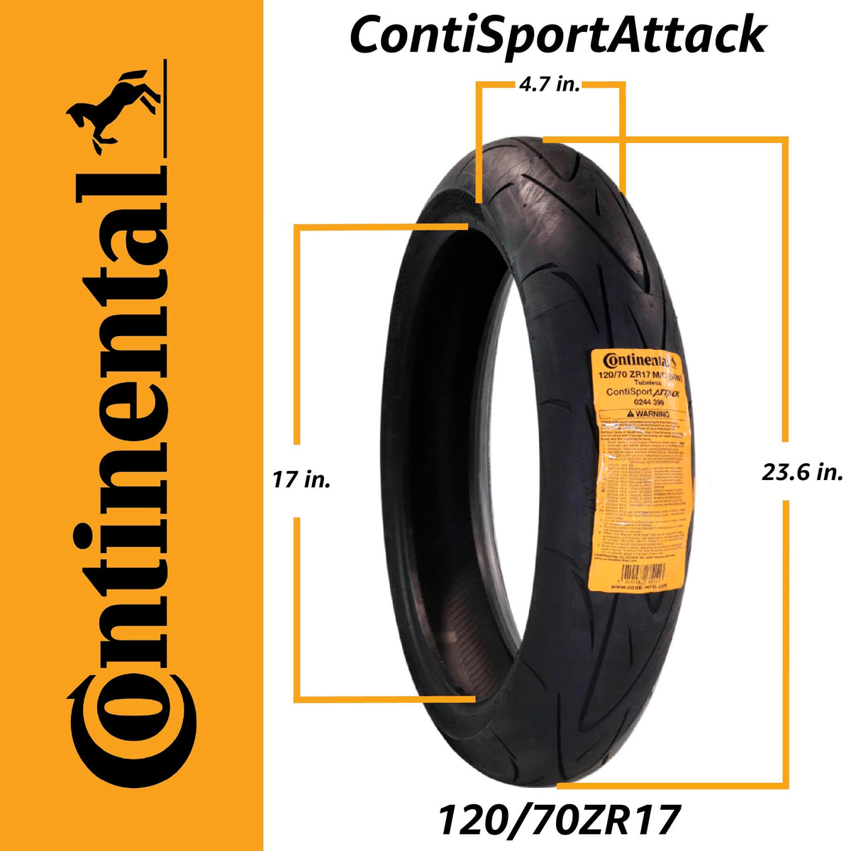 Front Motorcycle Tire 120/70ZR17 Sport H63215