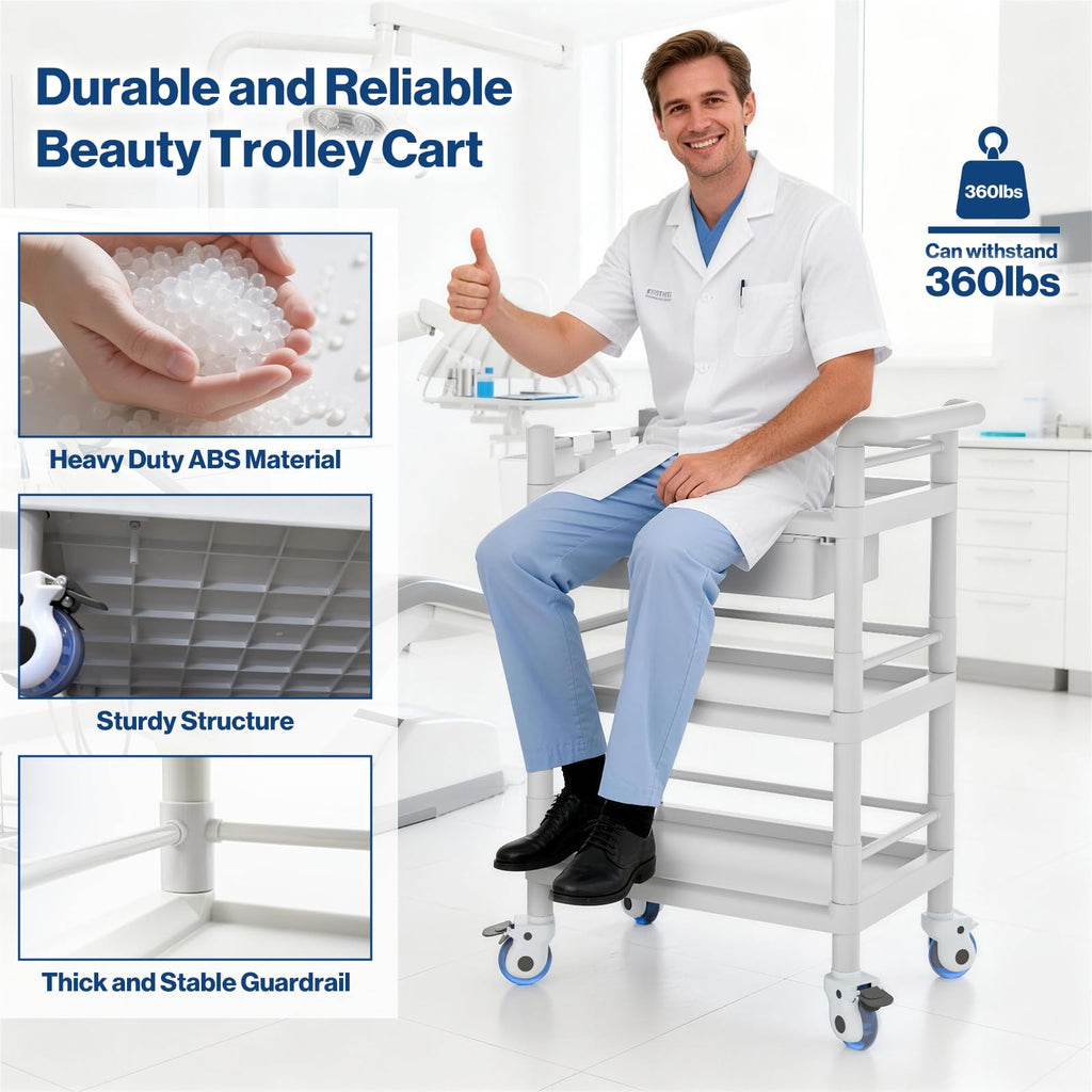 Medical Mobile Trolley Cart 3 Tier I6297