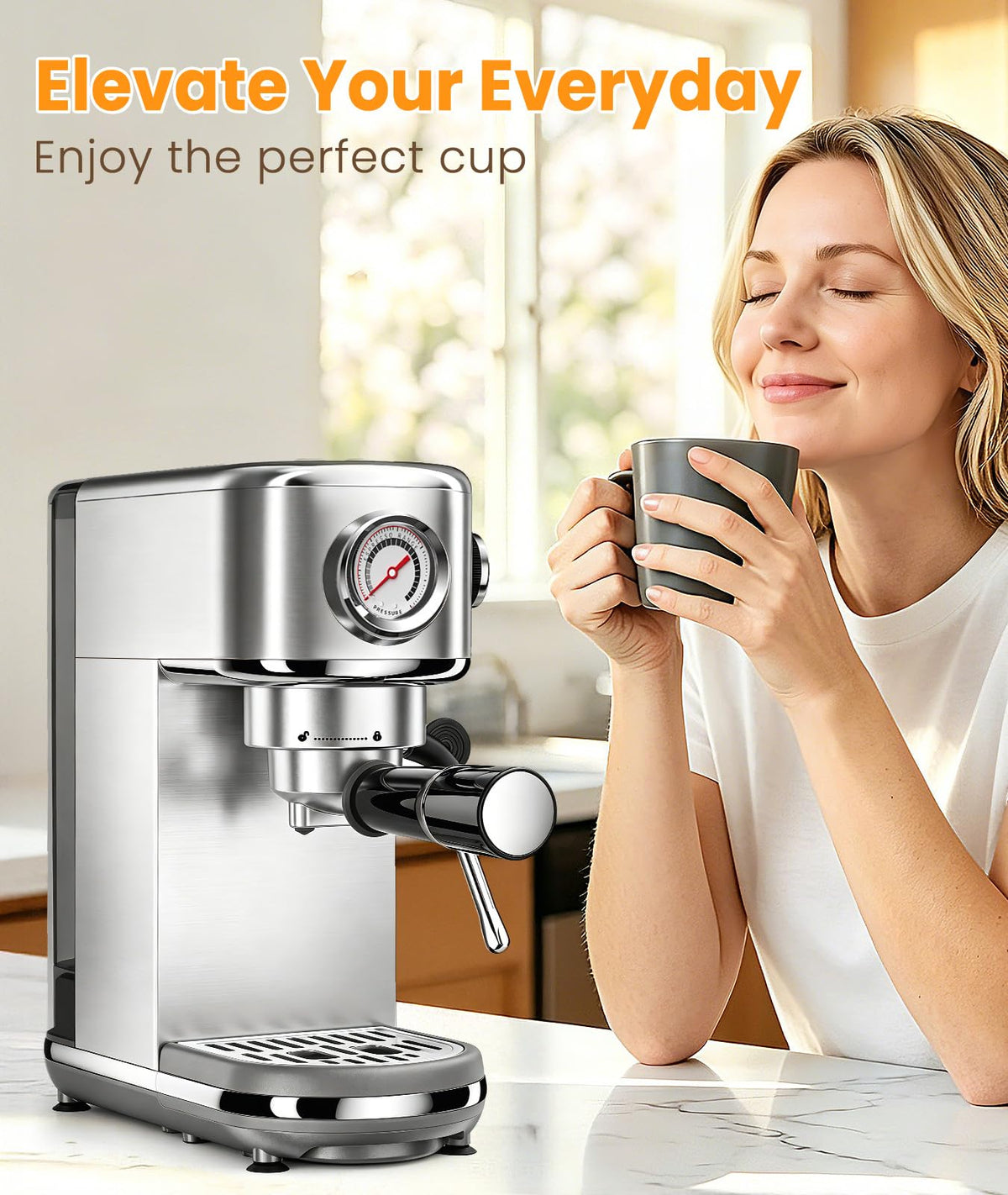 20 Bar Espresso Machine with Milk Frother R74068