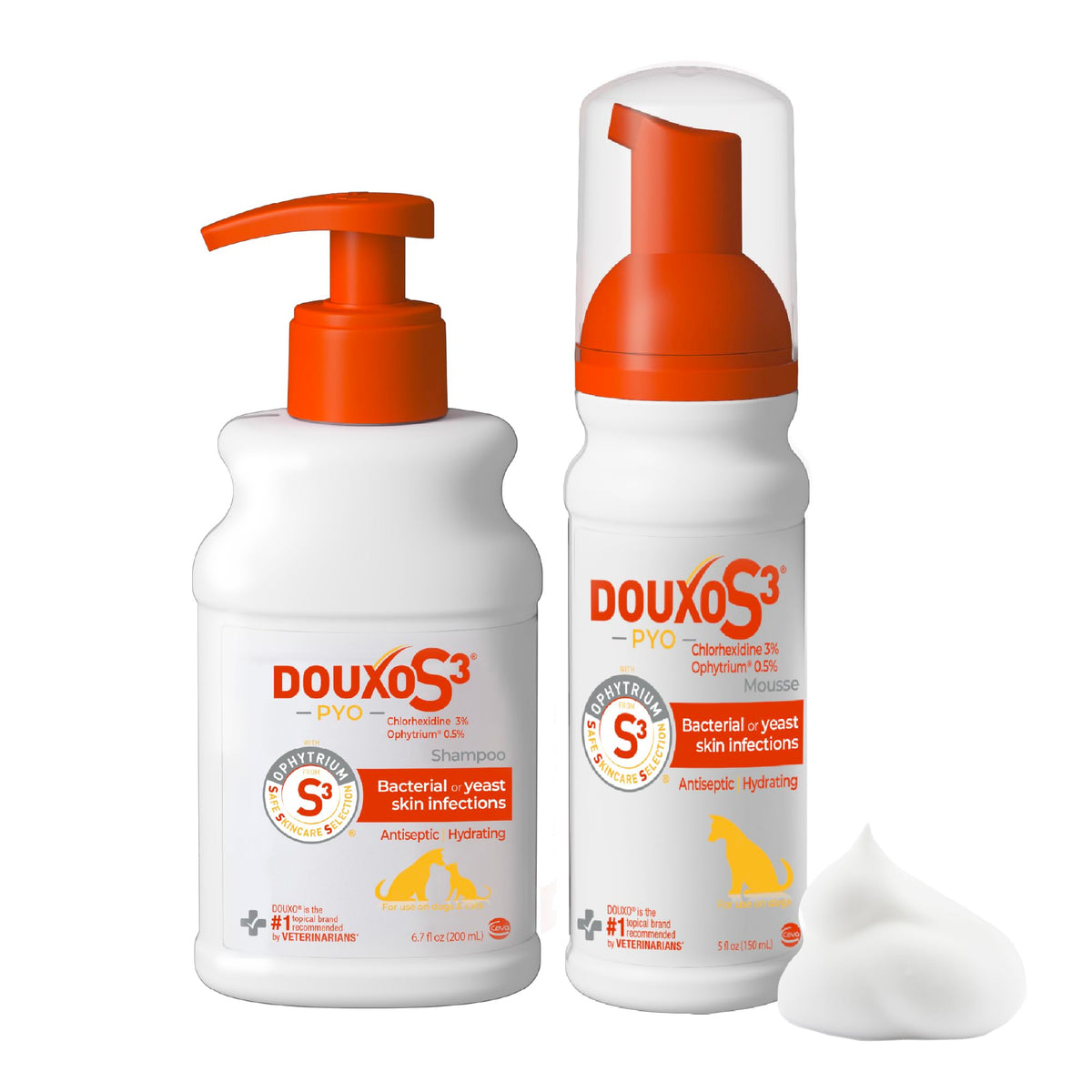 Chlorhexidine Shampoo and Mousse for Dogs V2292