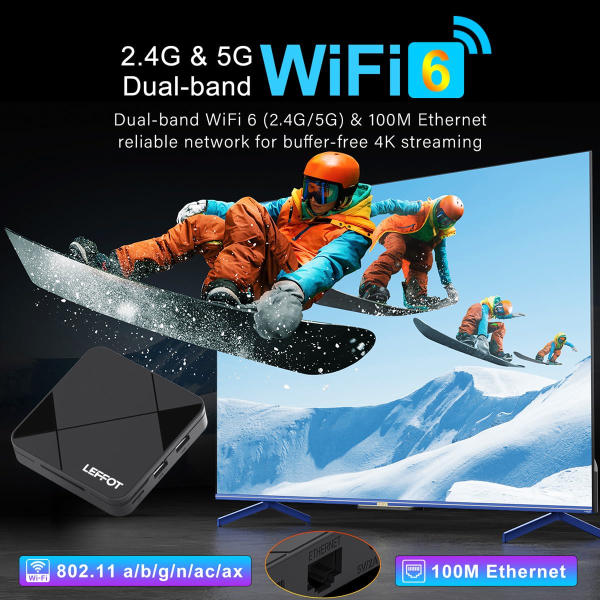 Android 14.0 4K Ultra HD TV Box N123655