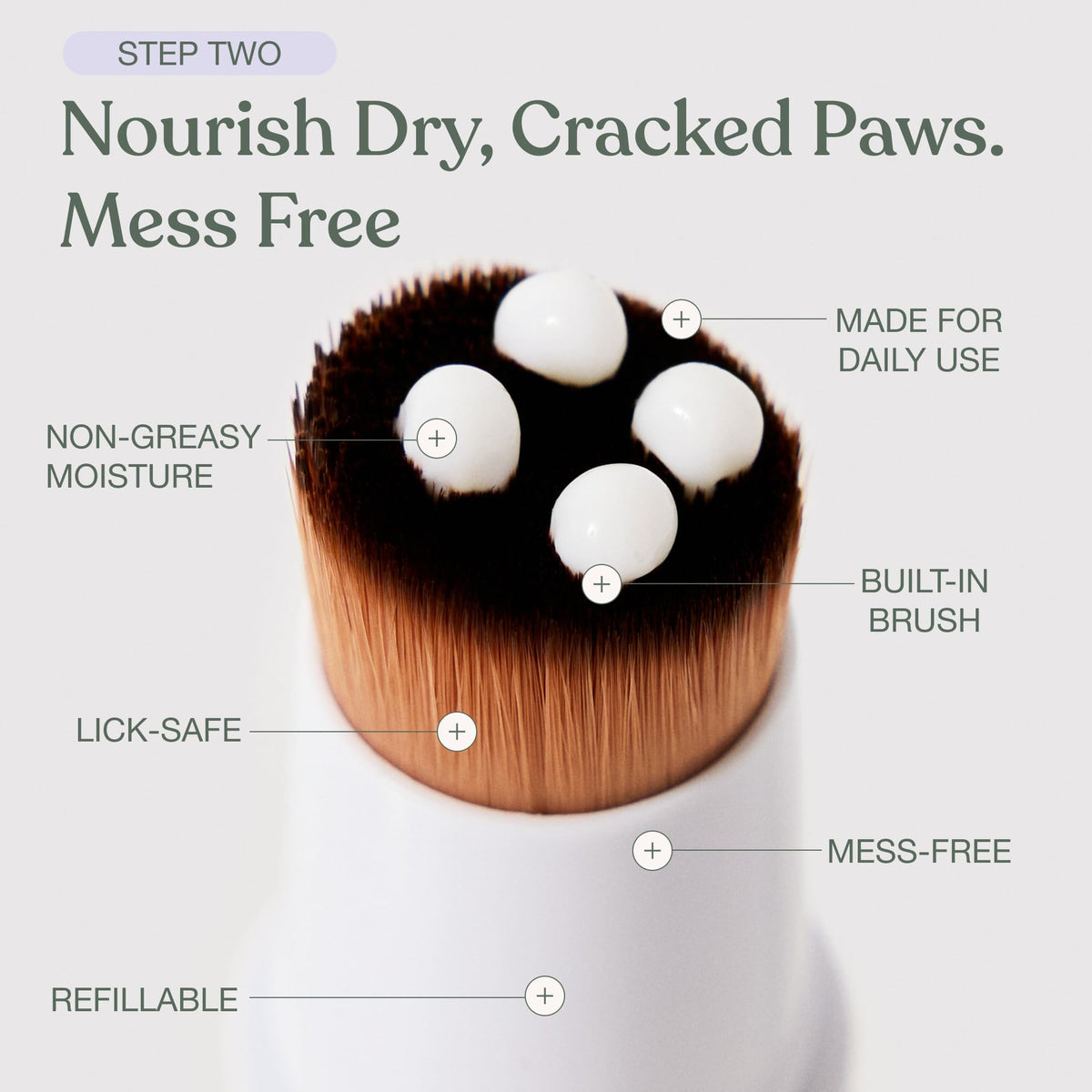 No-Rinse Dog Paw Cleaner + Paw Lotion with Brush + Waterless Dog Shampoo Spray V210