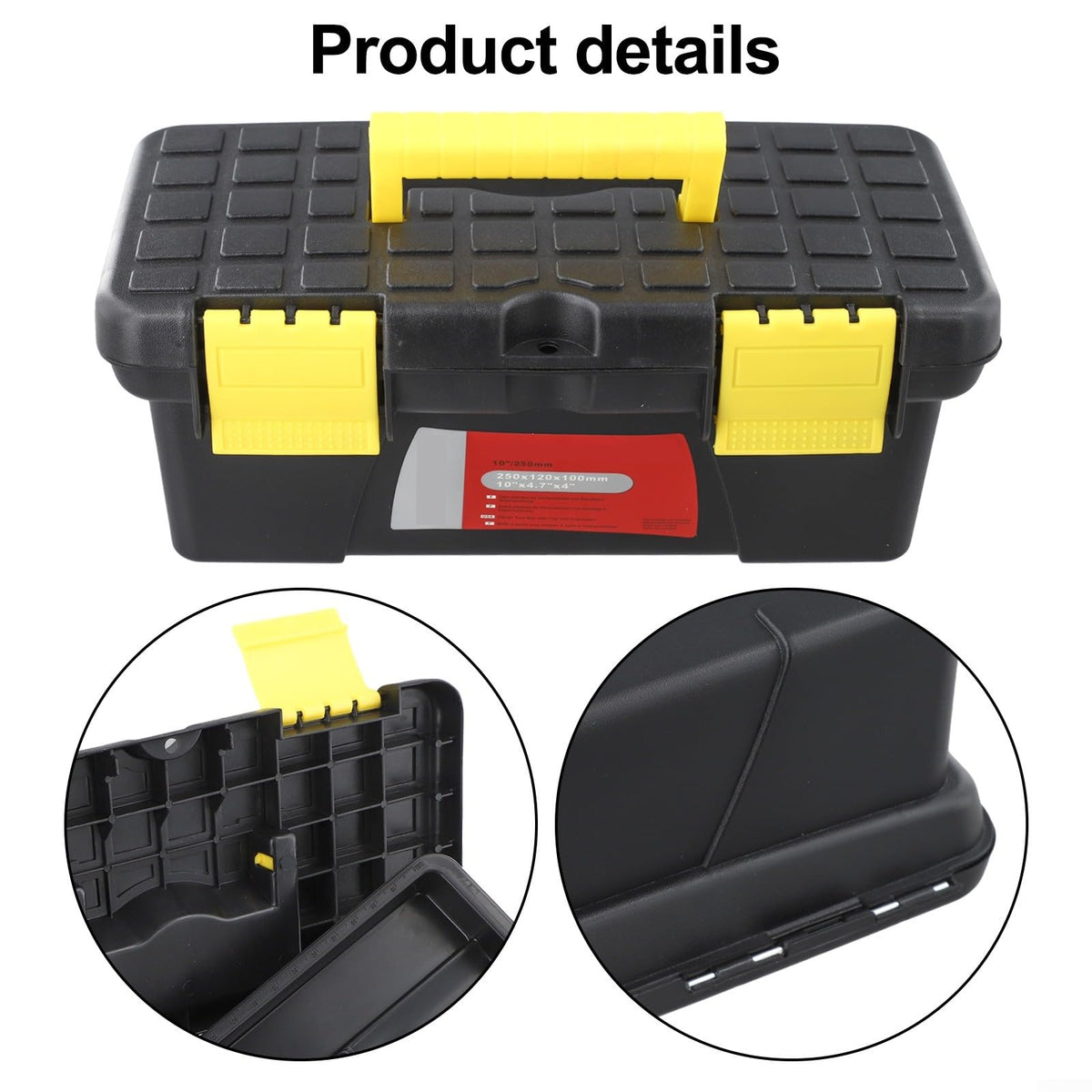 10 Inch Two-Layer Plastic Toolbox V907213