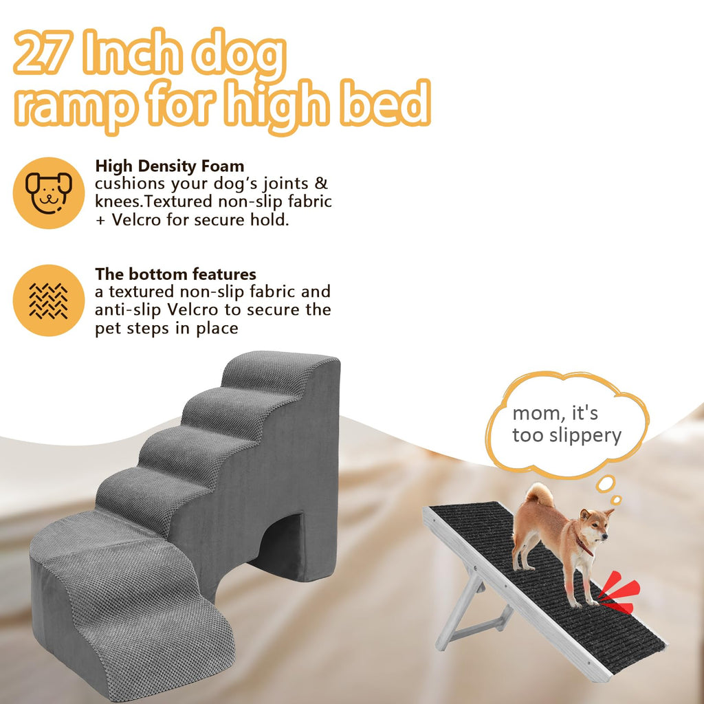 L Shaped 6 Steps Dog Stairs H881