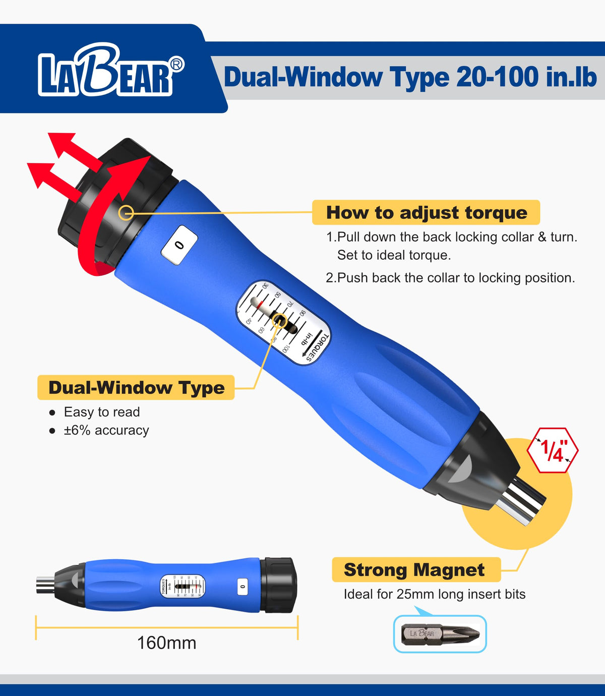 23-Piece Torque Screwdriver Set D4176