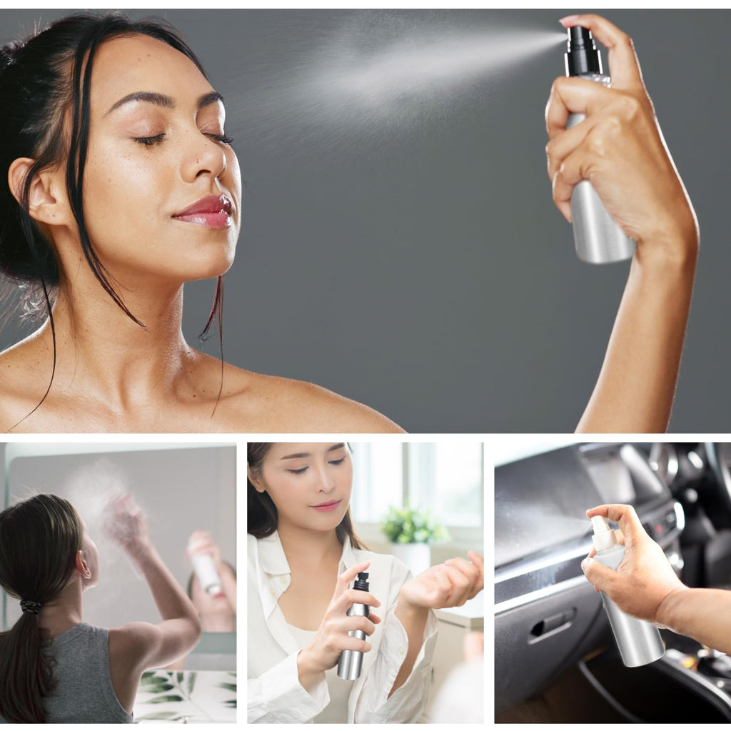 5 Pc 80 ml Aluminum Fine Mist Spray Bottles S594