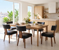 Black Set of 6 PU Leather Upholstered Dining Chairs O829130