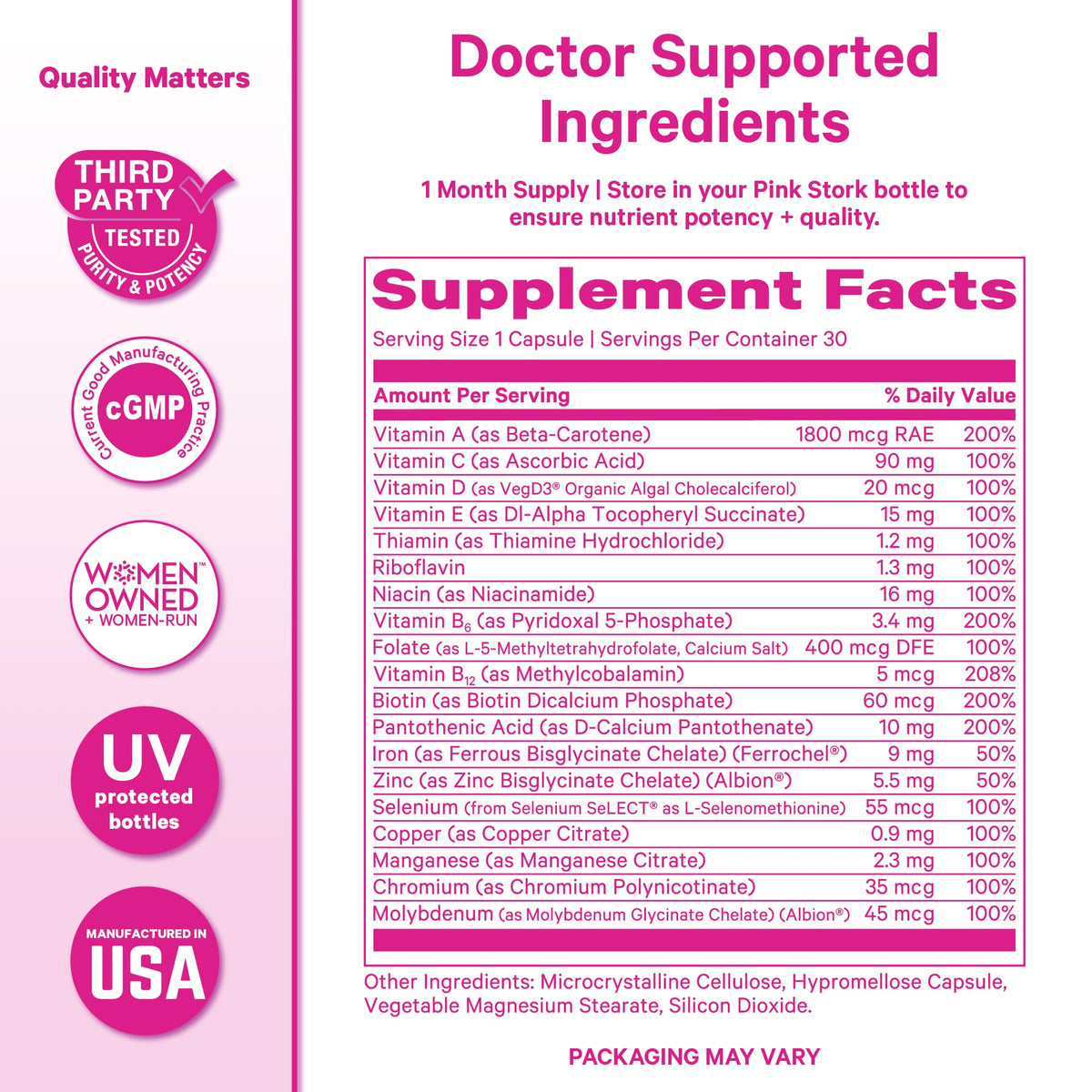 Women's Multivitamin 30 Capsules I497290