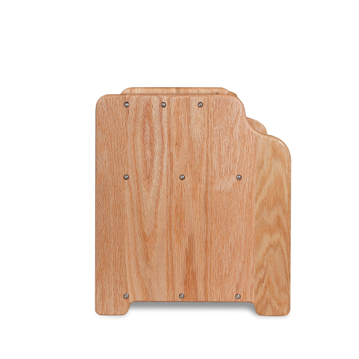 Solid Wood Oak Bread Box with Clear Window Q3411