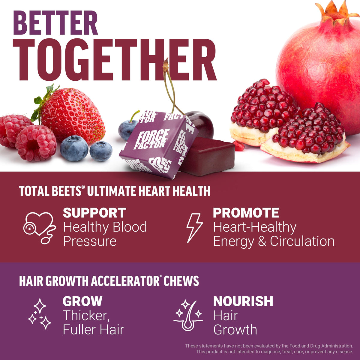 Mixed Berry 60 Soft Chews + Pomegranate Berry 60 Soft Chews Q445