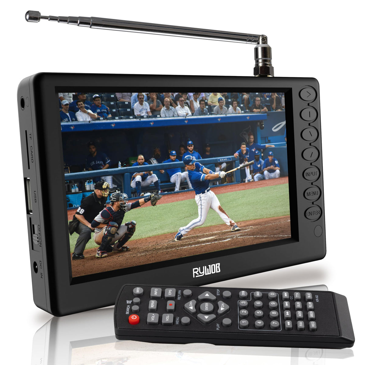 5" Portable Digital ATSC TV with Stand Q139