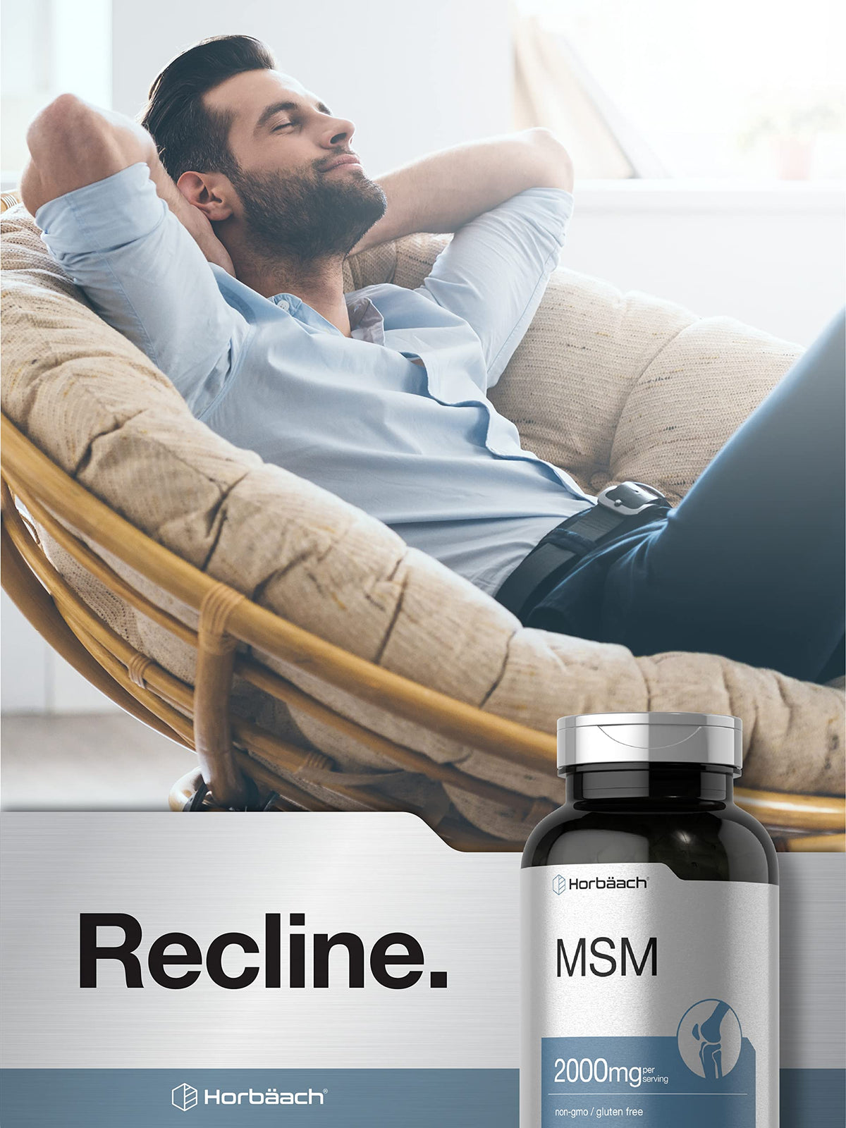 MSM Methylsulfonylmethane 2000mg 250 Capsules W9323