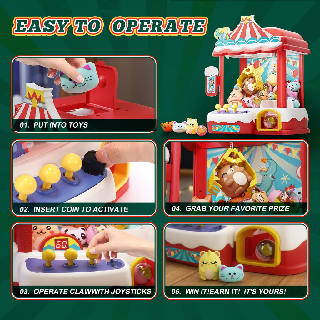 Claw Machine with 30 Mini Prizes N86950