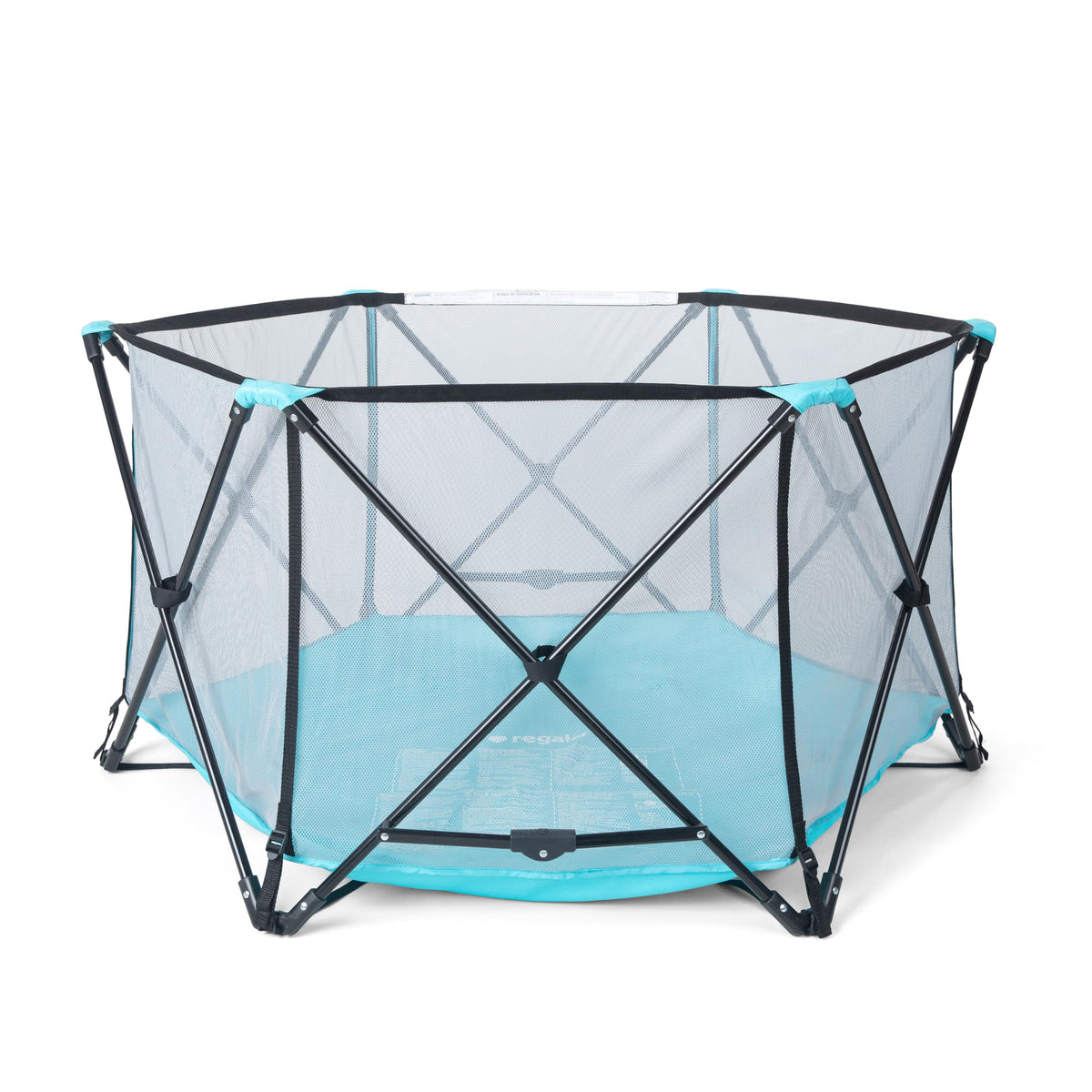 Foldable 6-Panel Baby Playpen with Mesh Sides O9091