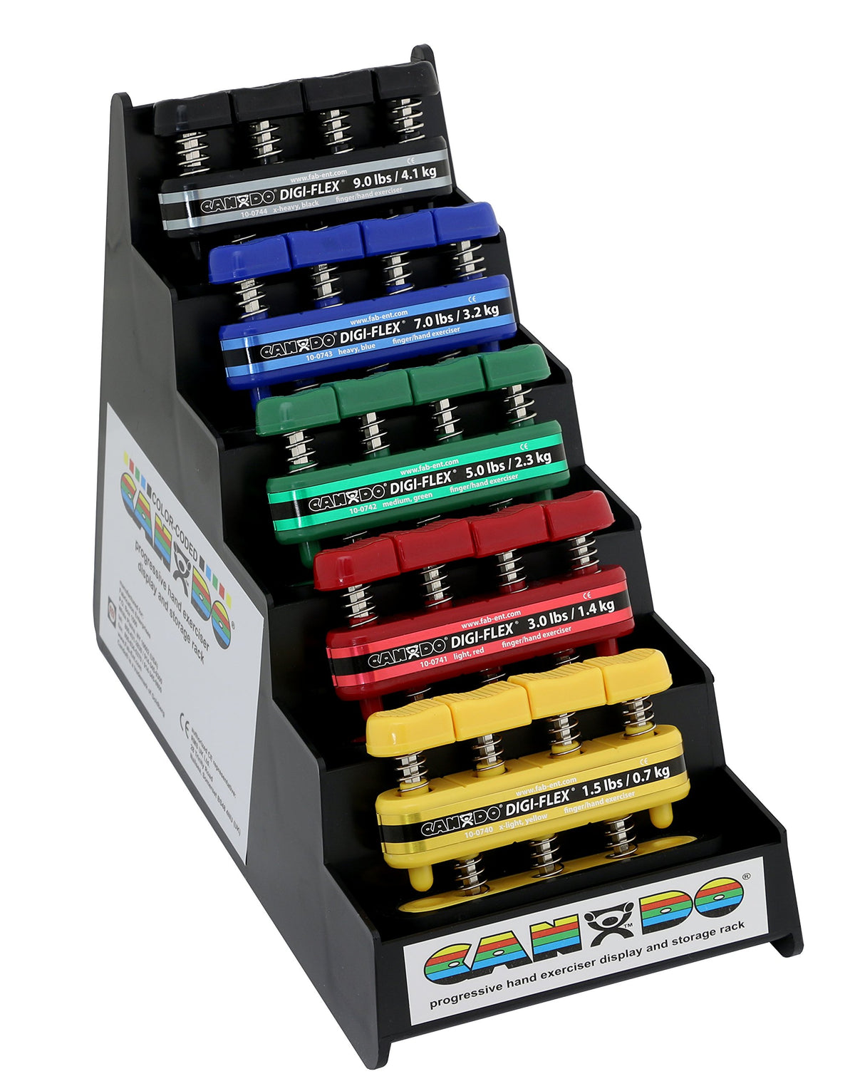 Hand and Finger Exerciser 5 Piece Set X-Light - X-Heavy Resistance T1869