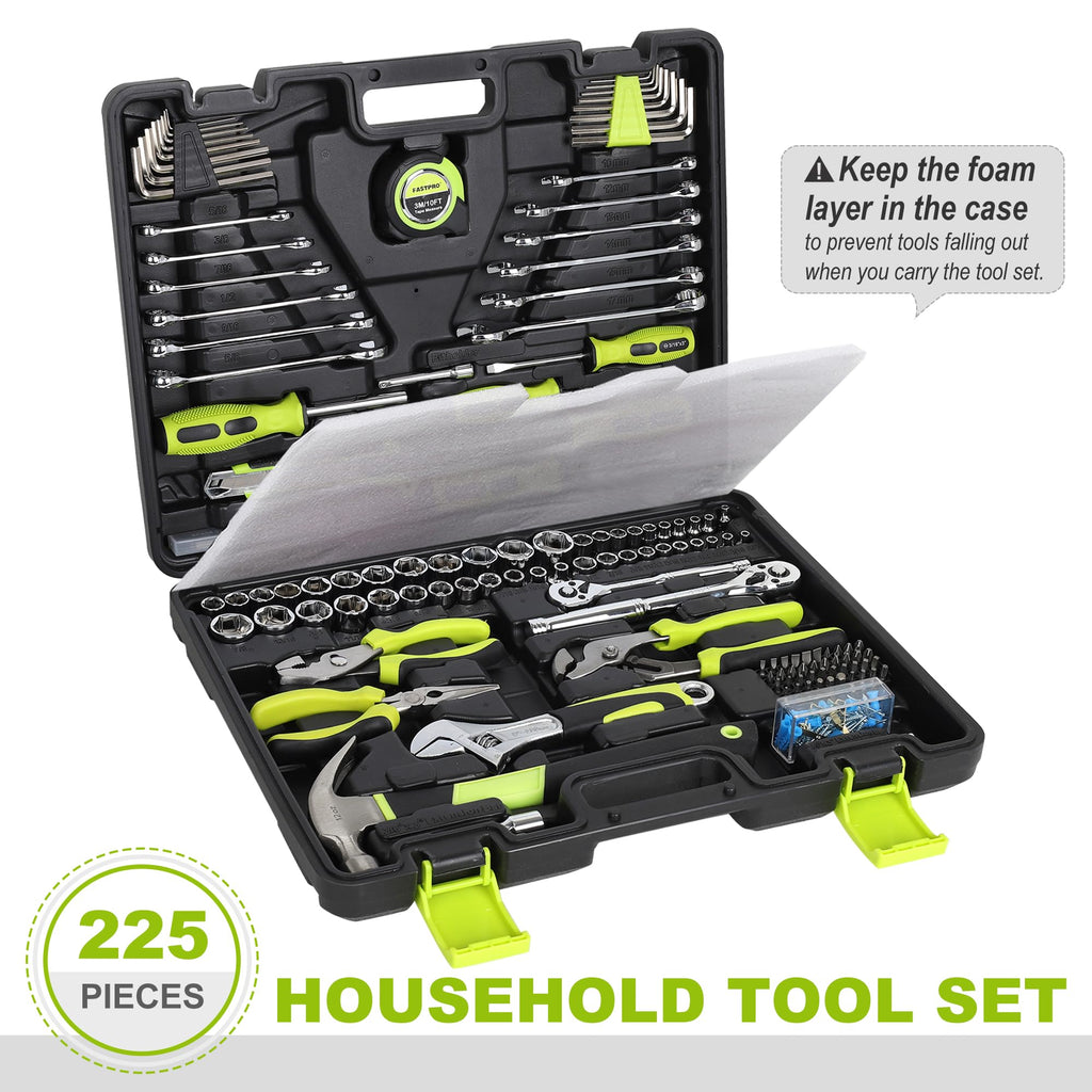 225-Piece Home Repairing Tool Kit with Tool Box G7796