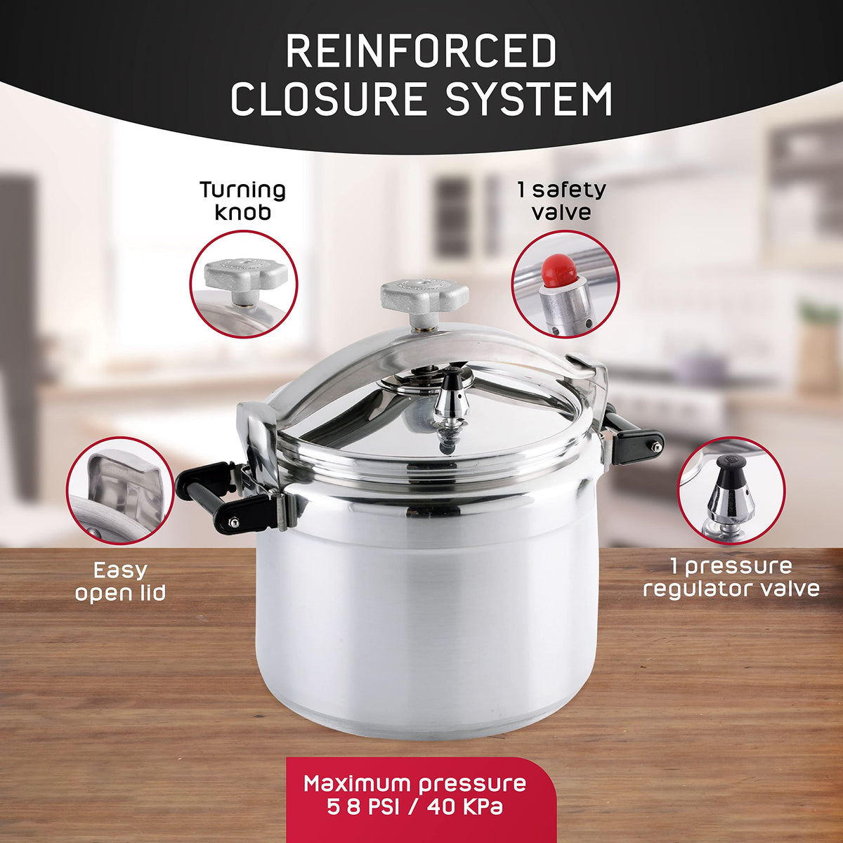 26-Quart Aluminum Pressure Cooker P6614