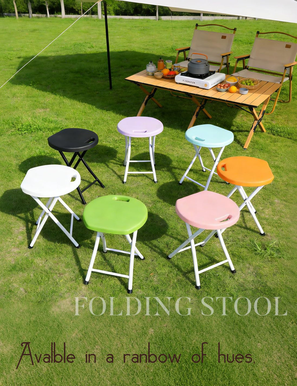 18 Inch Folding Stool with Handle A831