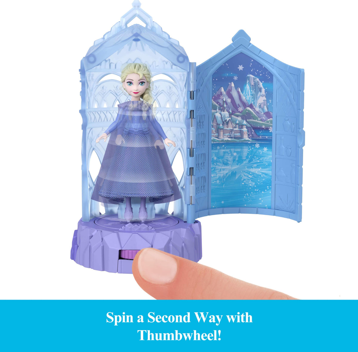 Small Dolls & Mini Castle Playsets with Spinning Doll Reveal F61367