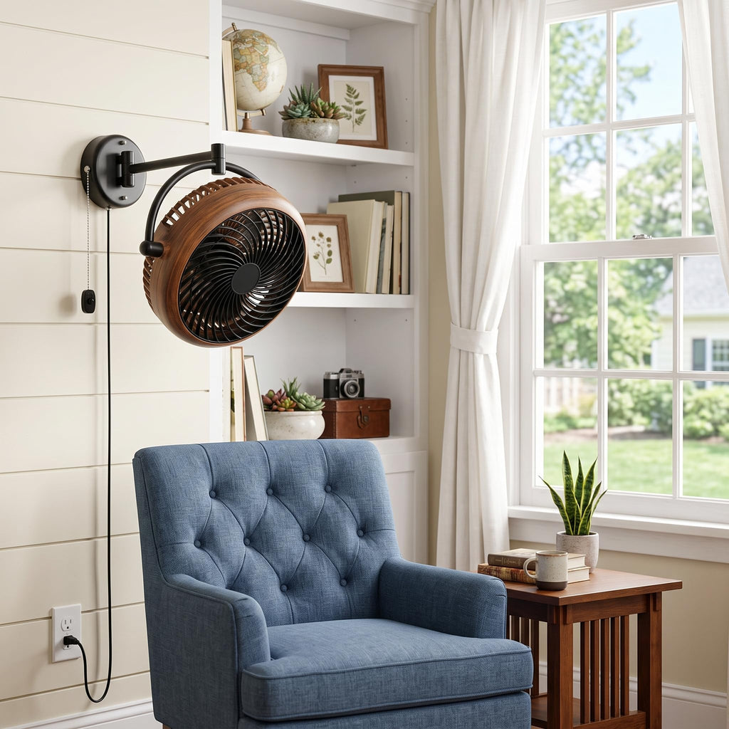 10 Inch Oscillating Wall Mount Fan T5108