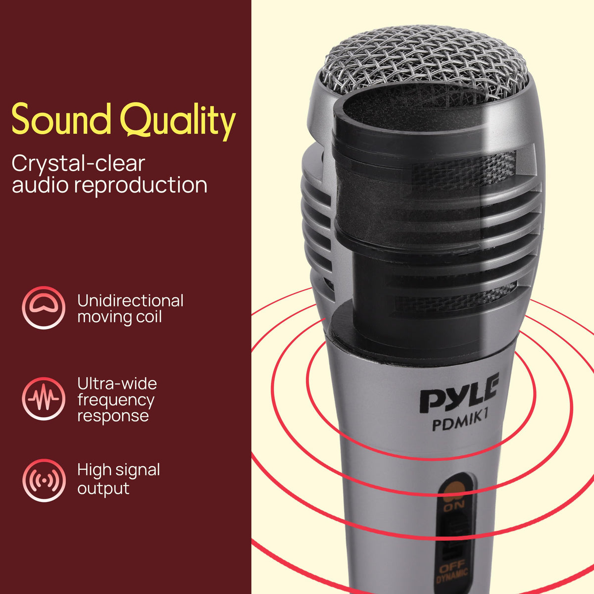 Wired Dynamic Handheld Microphone with XLR Cable X603301