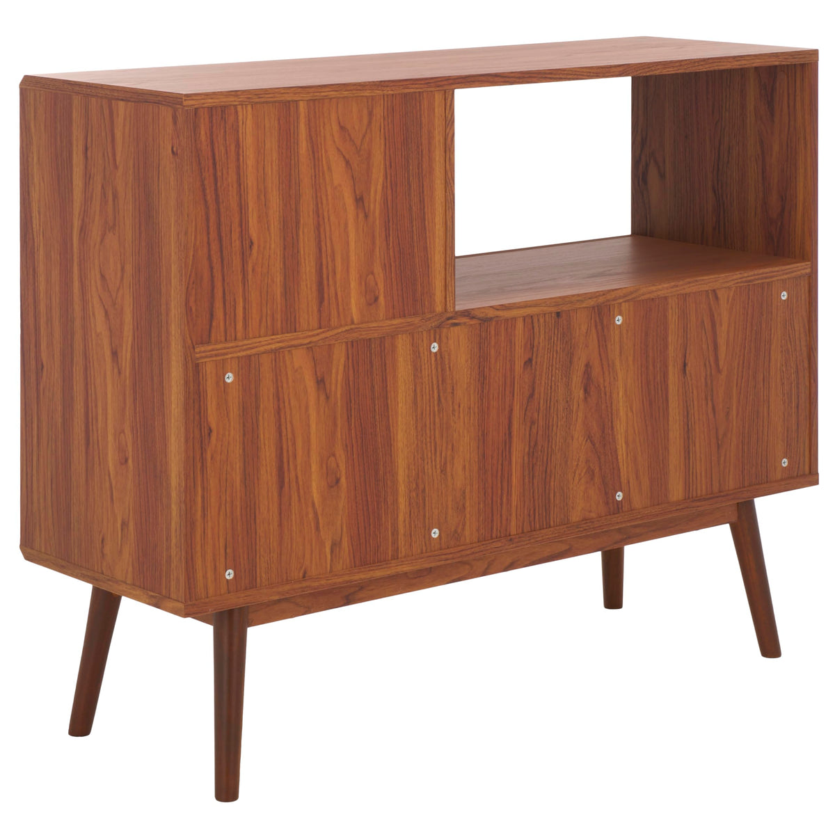Walnut Brown TV Stand with Sliding Door N114