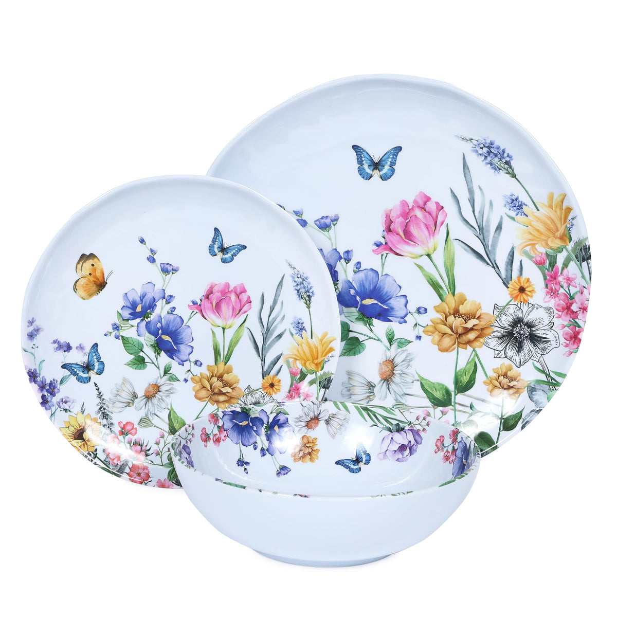 12-Piece Melamine Dinnerware Set V513389