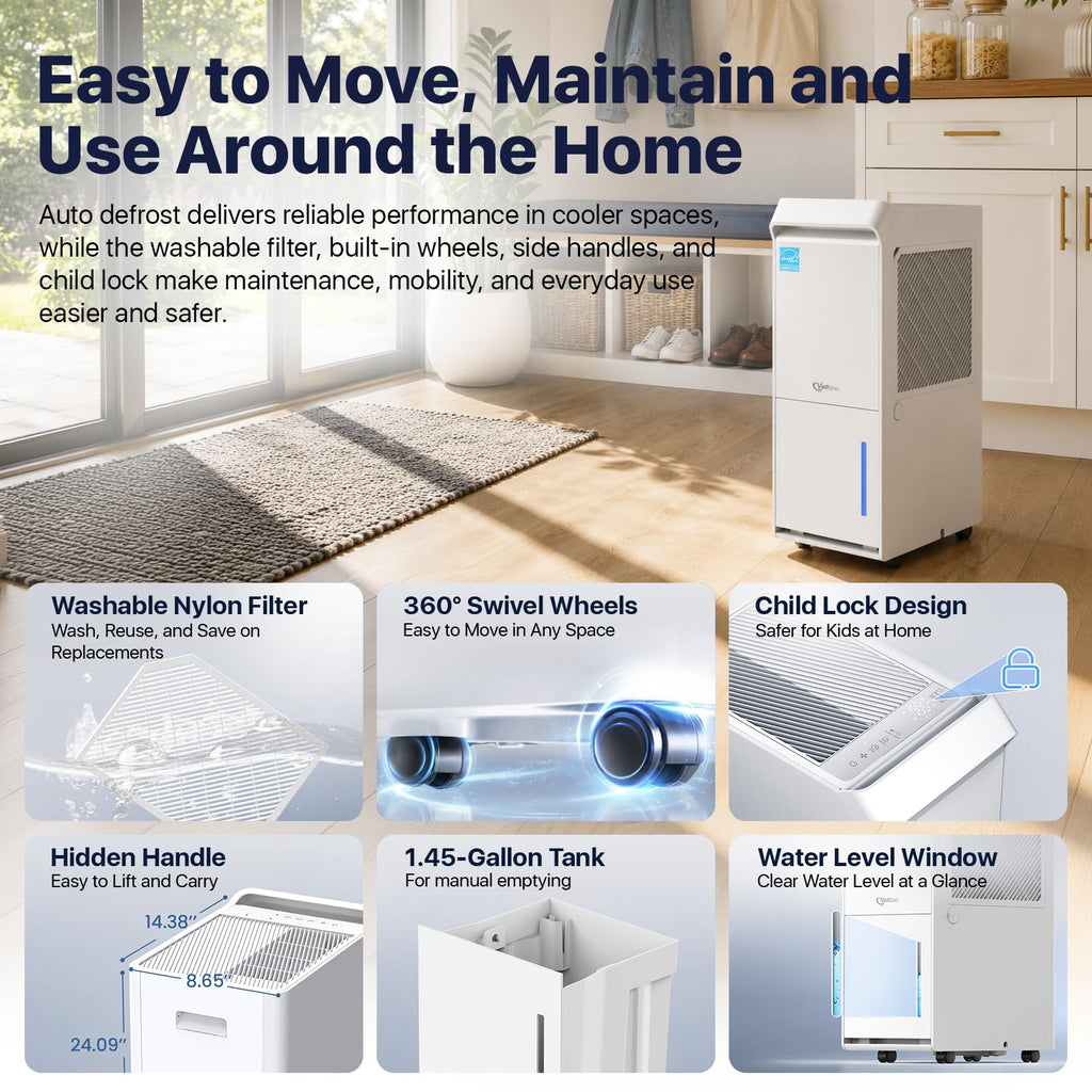 100 Pint/Day Dehumidifier F84525