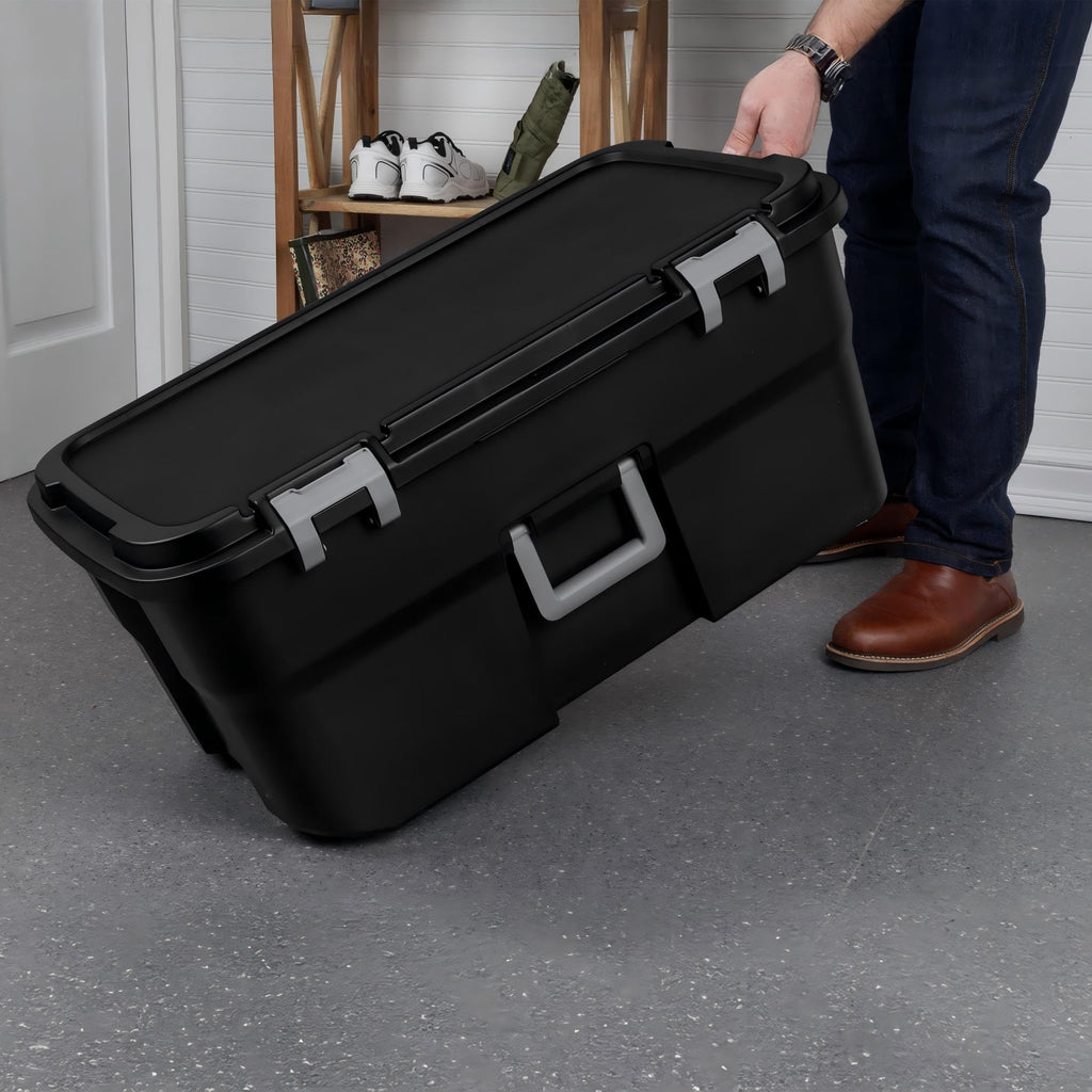 22 Gallon Rolling Storage Trunk with Wheels and Handle L88203