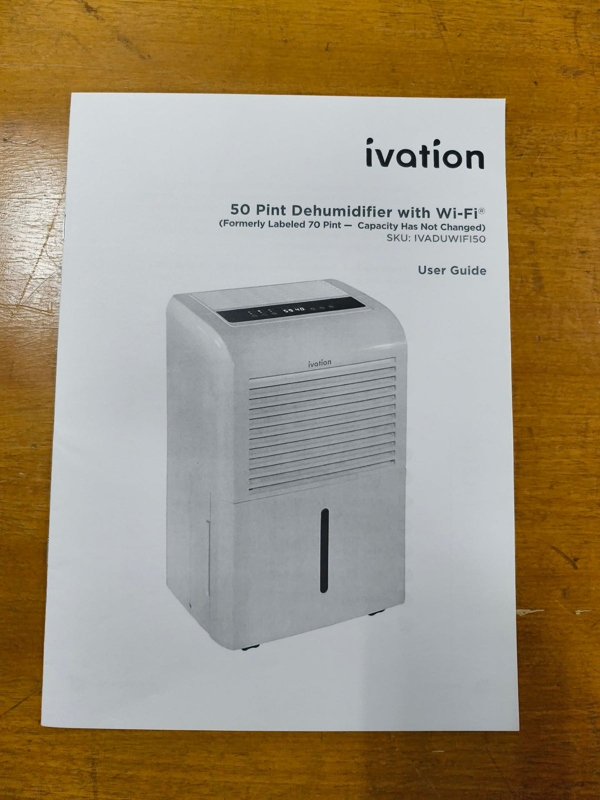 50 Pint Smart Wi-Fi Dehumidifier with Hose A30951