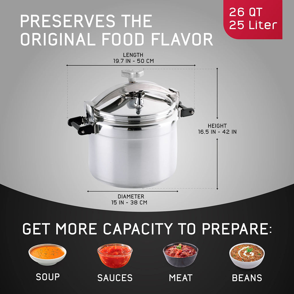 26-Quart Aluminum Pressure Cooker P6614