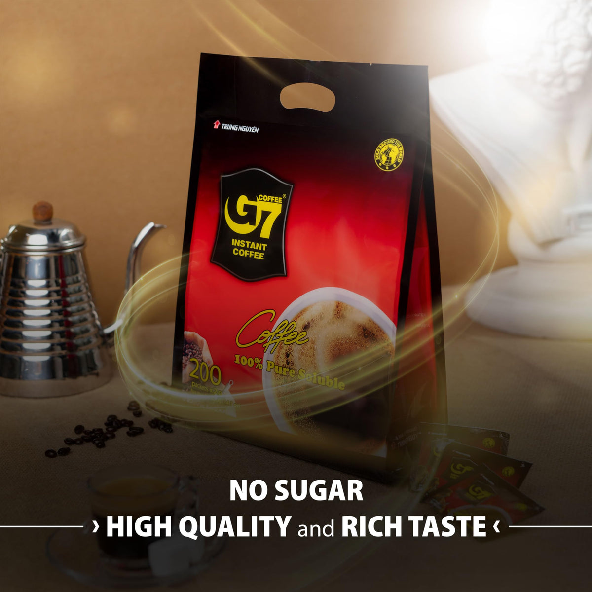 Black Instant Coffee 200 Sachets U532637