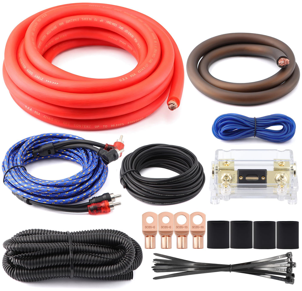 0 Gauge OFC Amp Wiring Kit L12259