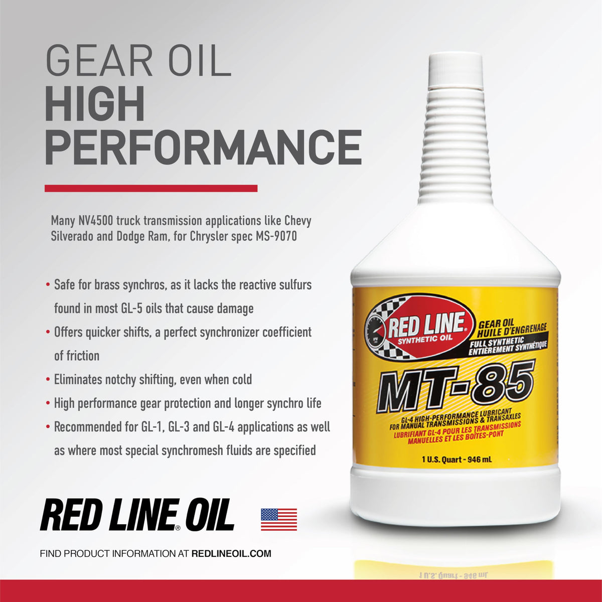 75W85 GL-4 Manual Transmission Gear Oil 1 Gallon S961518