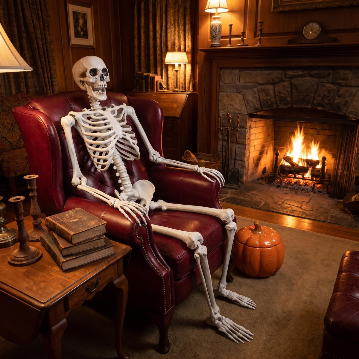 Life Size Posable Skeleton Halloween Decoration S49208