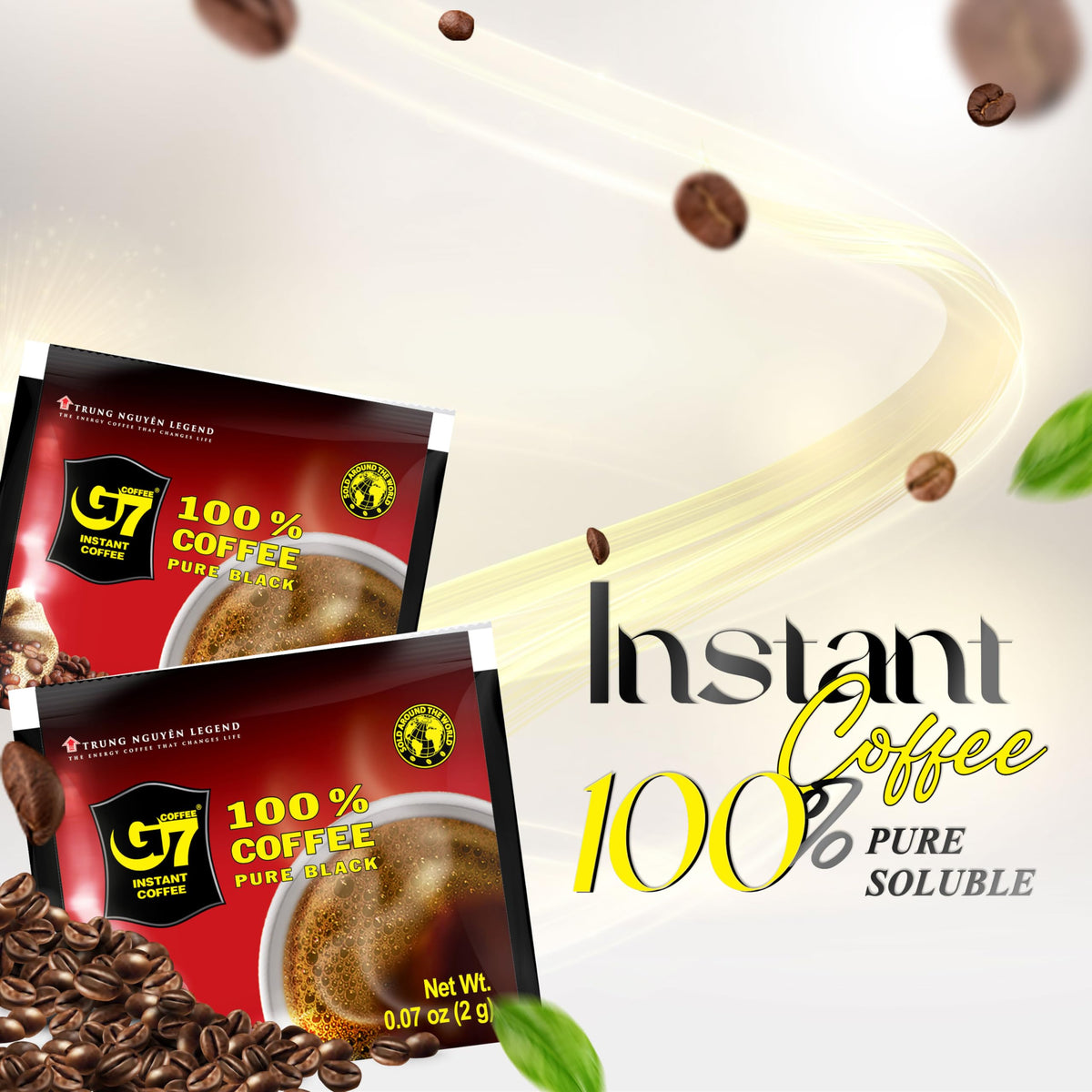 Black Instant Coffee 200 Sachets U532637
