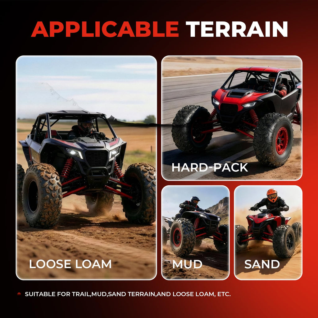 19x7-8 UTV ATV Tires Set of 4 E63288