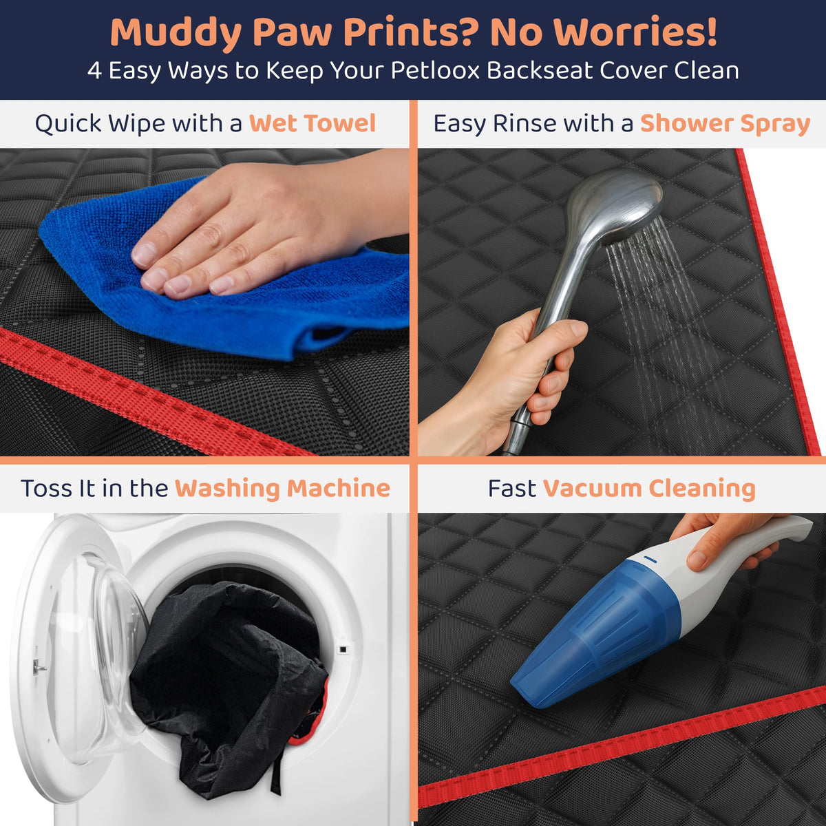 Dog Car Seat Cover for Back Seat N9751
