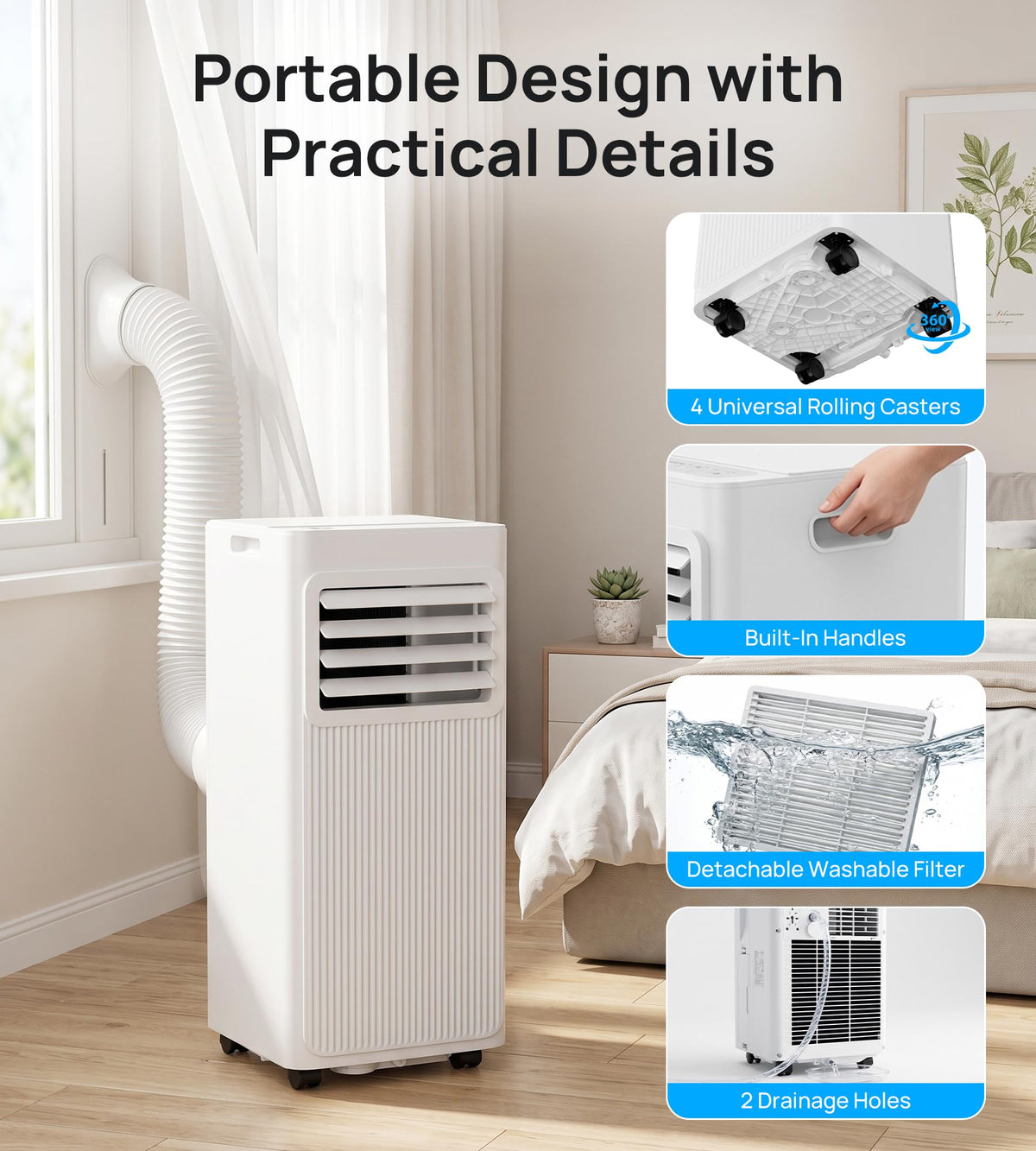 10,000 BTU 4-in-1 Portable Air Conditioner U282935