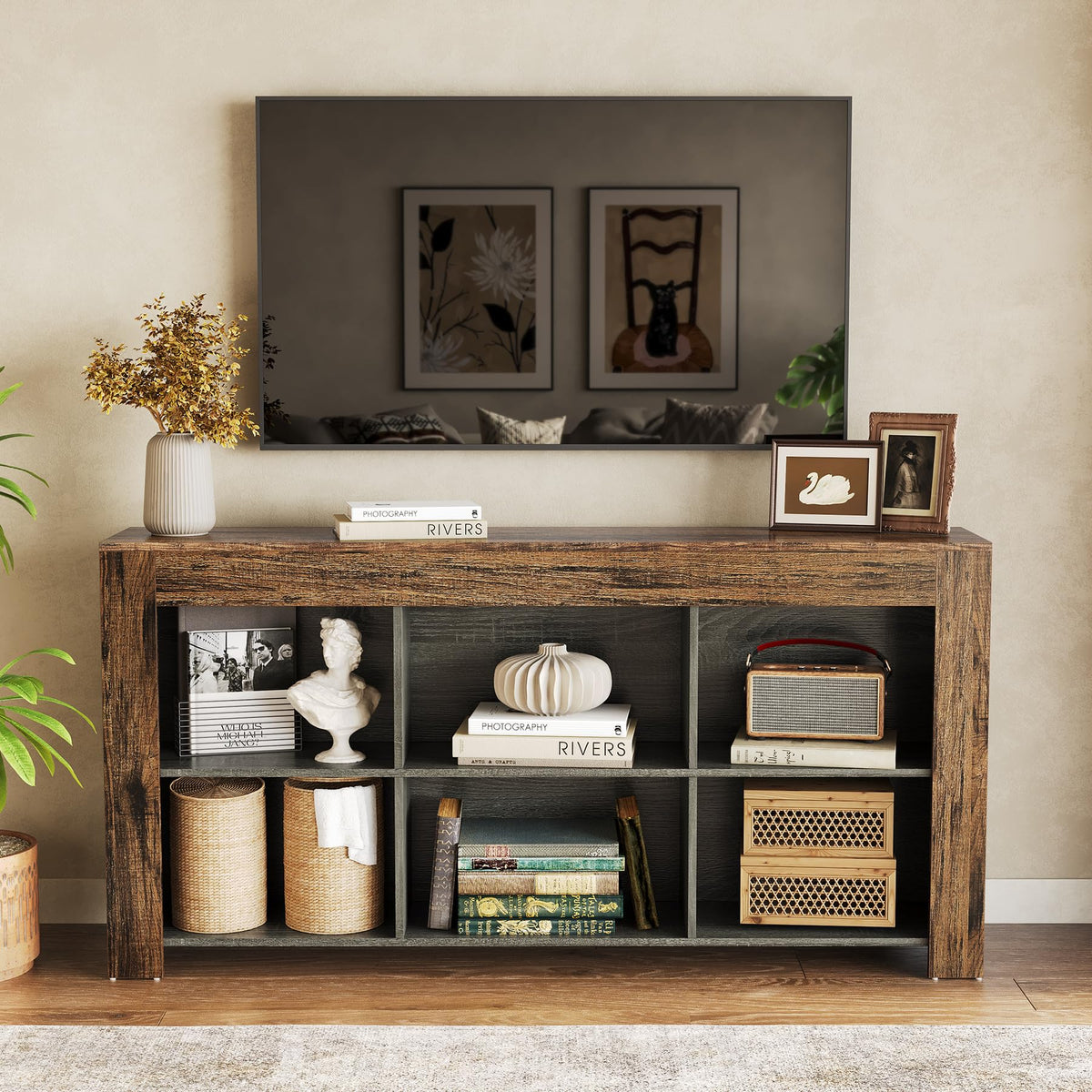 63-Inch TV Stand with Storage D660084