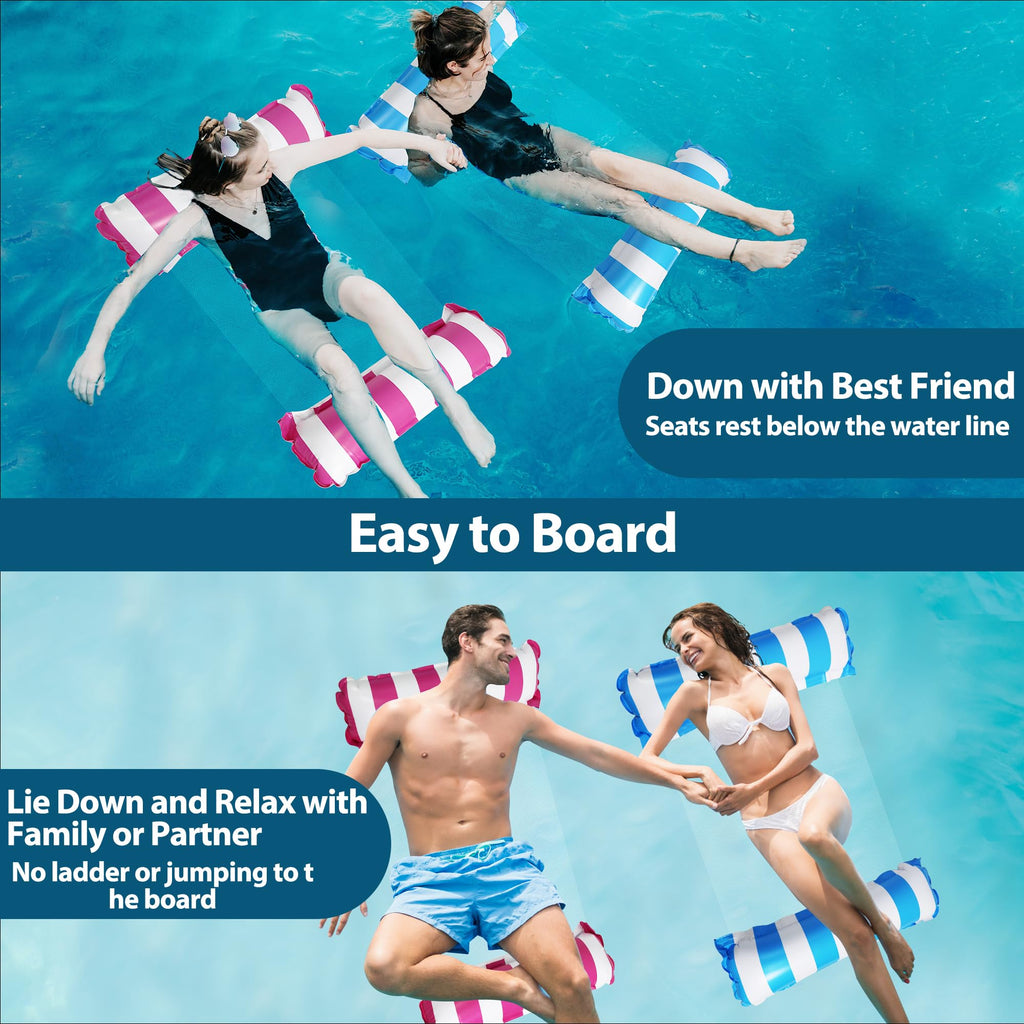 3 Pack Inflatable Pool Floats Hammock D719