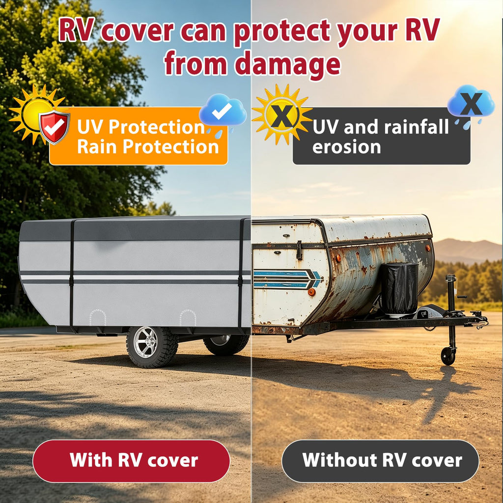 9 Layers Rip-Stop 14-16ft Pop Up Camper Cover P14351