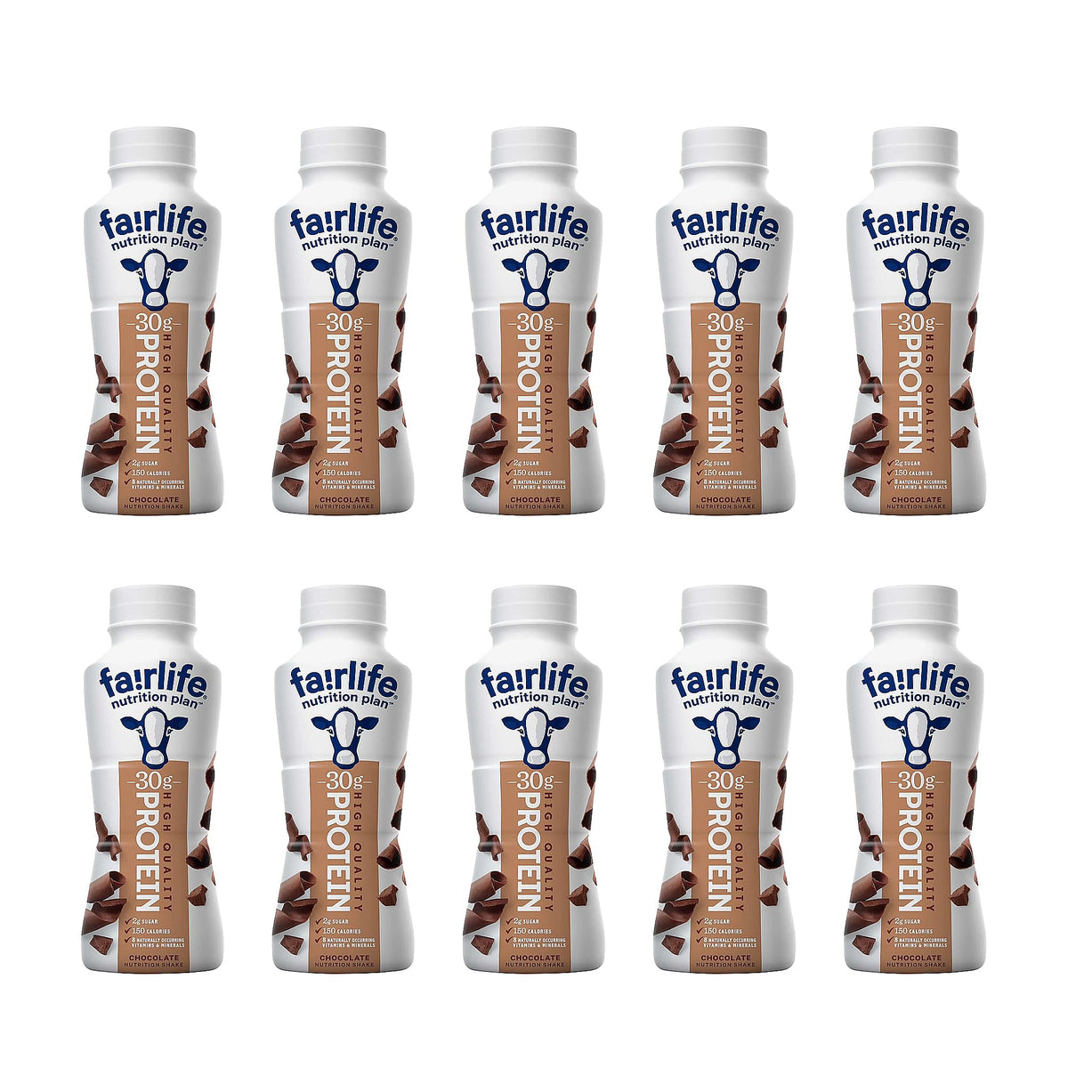 Chocolate High Protein Shakes Pack of 10 Lactose Free J126176