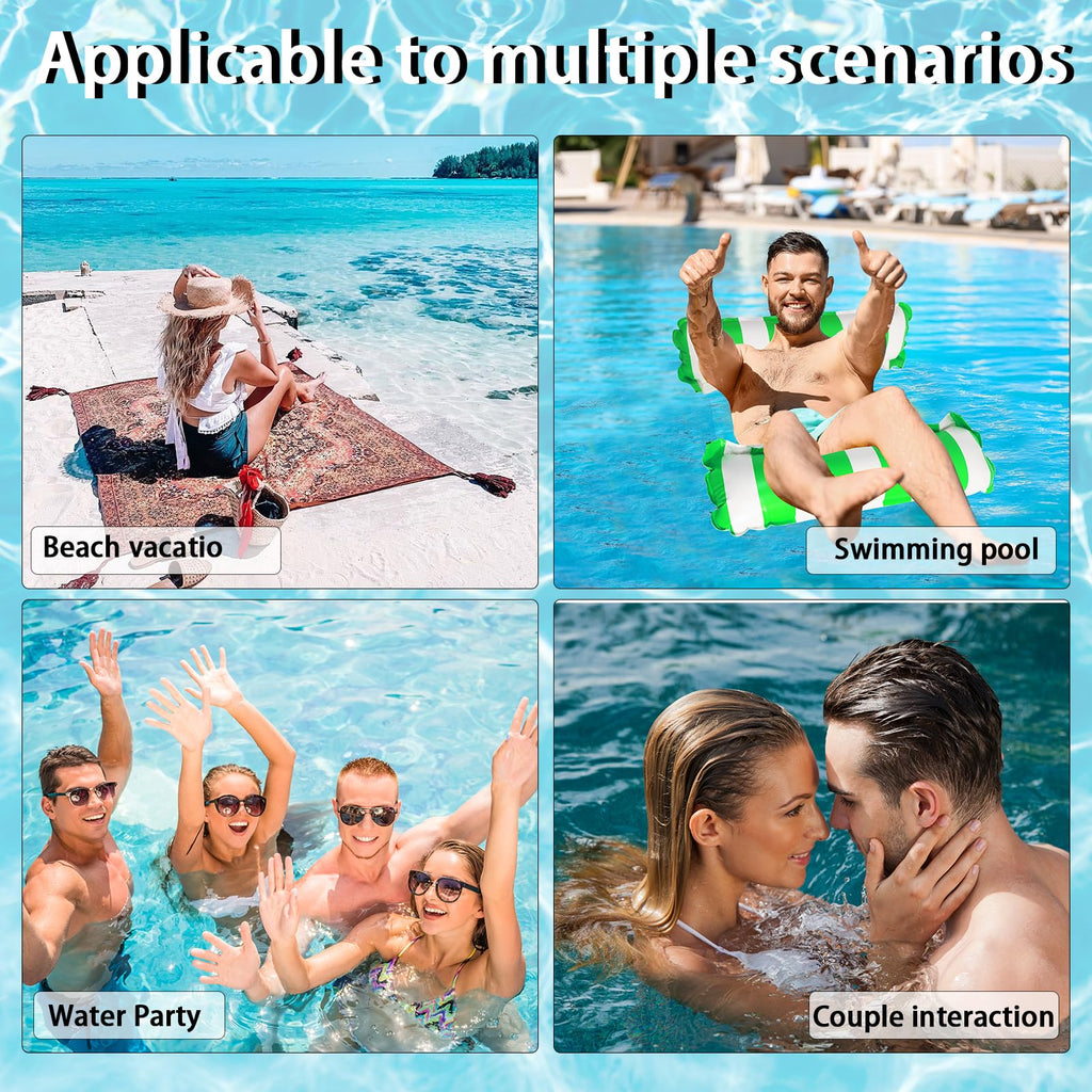 3 Pack Inflatable Pool Floats Hammock D719