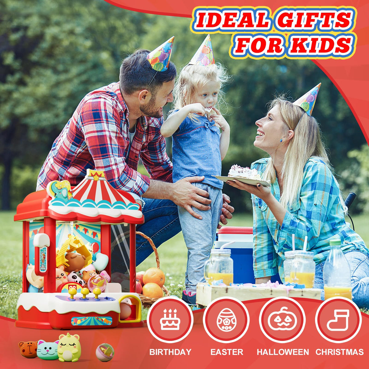 Claw Machine with 30 Mini Prizes N86950