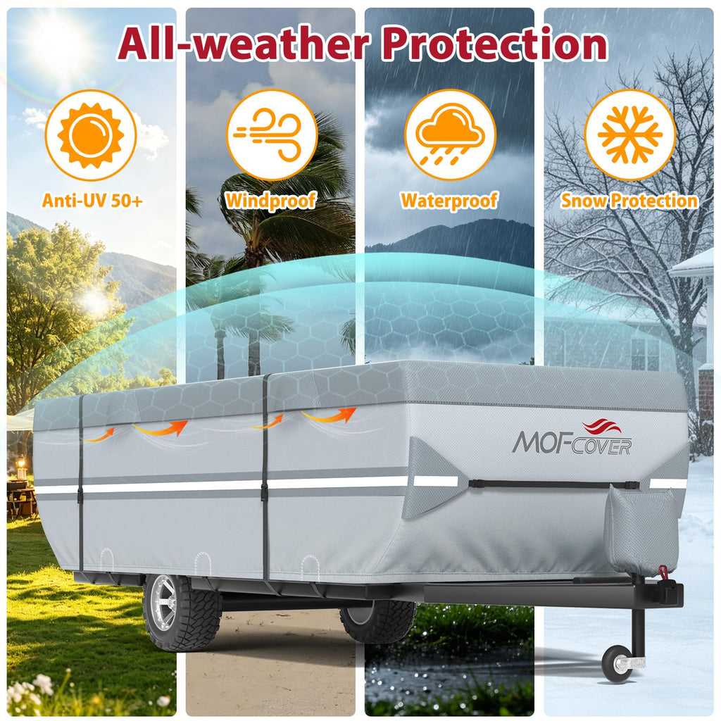 9 Layers Rip-Stop 14-16ft Pop Up Camper Cover P14351