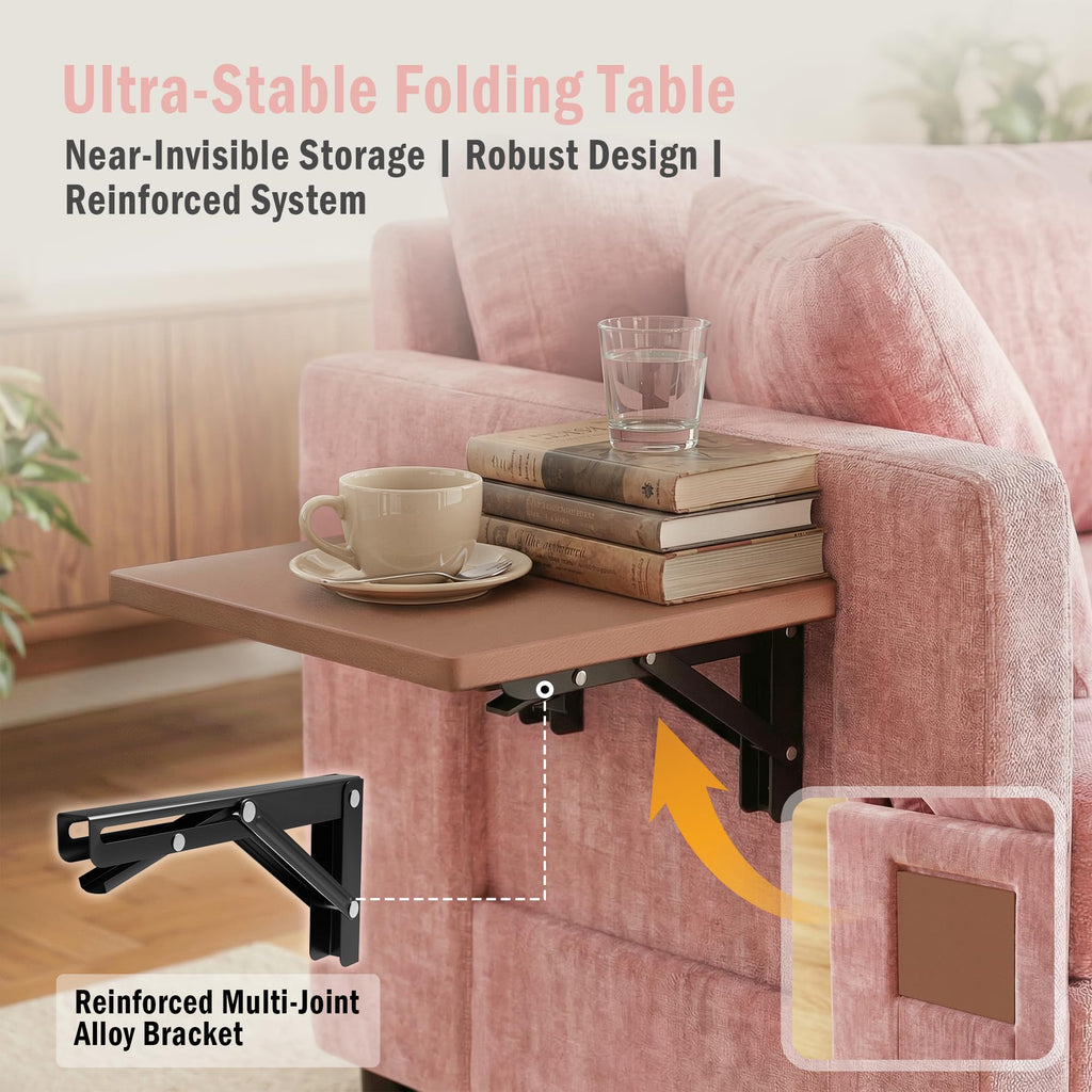 Pink Convertible Sofa Bed with Side Table X698