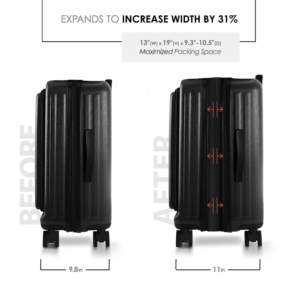 20 Inch Carry On Luggage with Wheels G58676